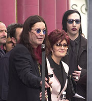 Ozzy Osbourne, Sharon Osbourne, Marilyn Manson