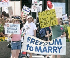 Gay Rights Protestors