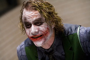 Heath Ledger as The Joker in Batman: The Dark Knight