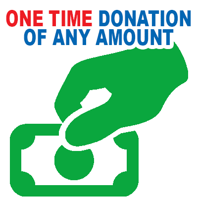 One Time Donation Of Any Amount
