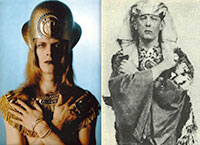 David Bowie dressed like Aleister Crowley