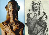 David Bowie dressed like Aleister Crowley