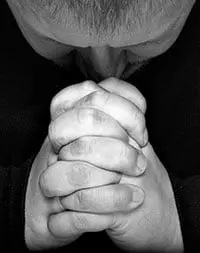 Man praying