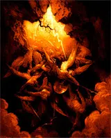 The devil thrown into the lake of fire