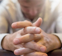 Man praying