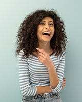 Woman laughing