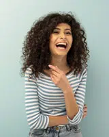 Woman laughing