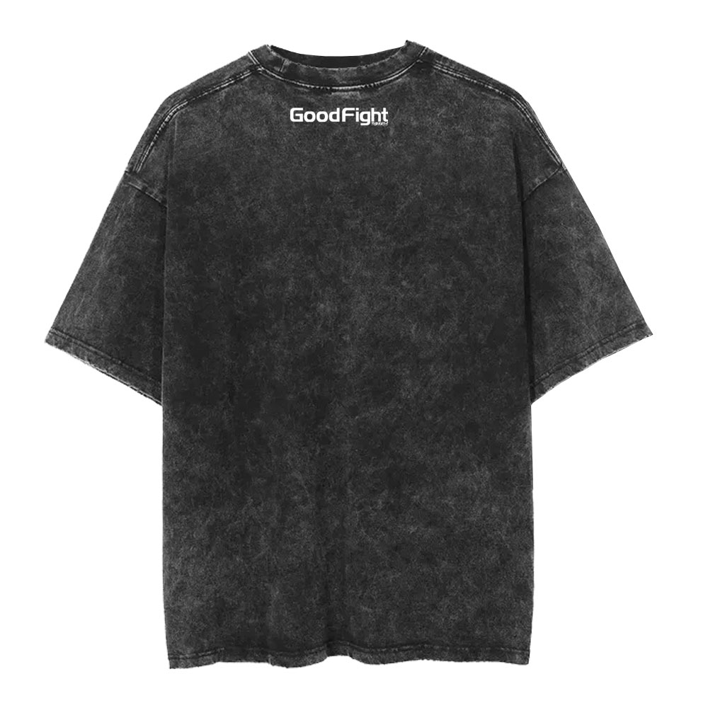 Wrestling With Jesus Snow Washed Oversized T-Shirt - Image 2